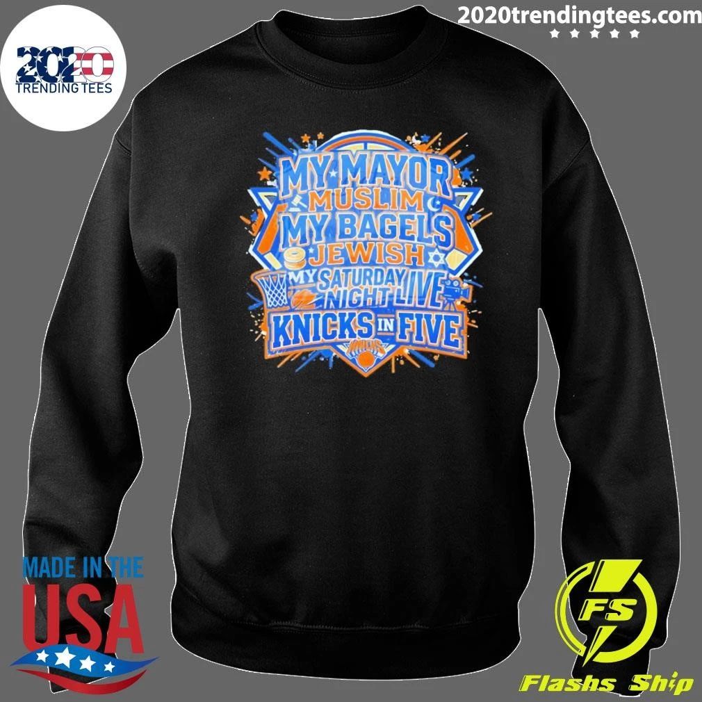 New York City Basketball My Mayor Muslim My Bagels Jewish My Saturday Night Shirt