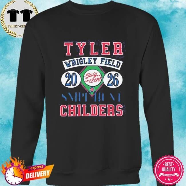 Tyler Childers Chicago Illinois 2026 Event Tee At Wrigley Field Home Of Chicago Cubs On July 12 2026 Snipe Hunt T-Shirt
