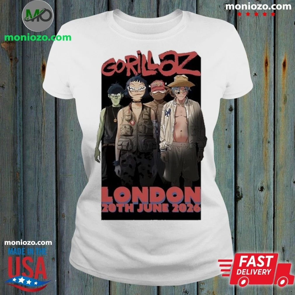 GORILLAZ Tottenham 20th June 2026 Event T-Shirt