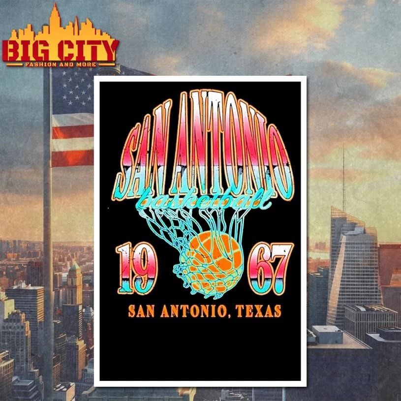 San Antonio Spurs Nba Basketball 1967 San Antonio Texas Shirt