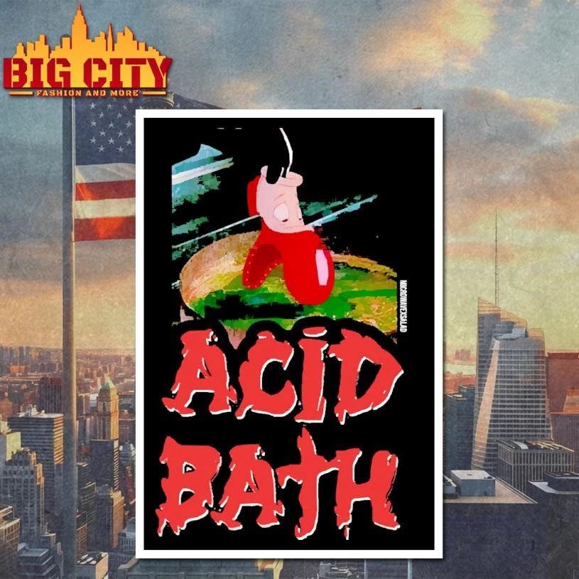 Roger Rabbit Dip Acid Bath sludge metal band mashup shirt