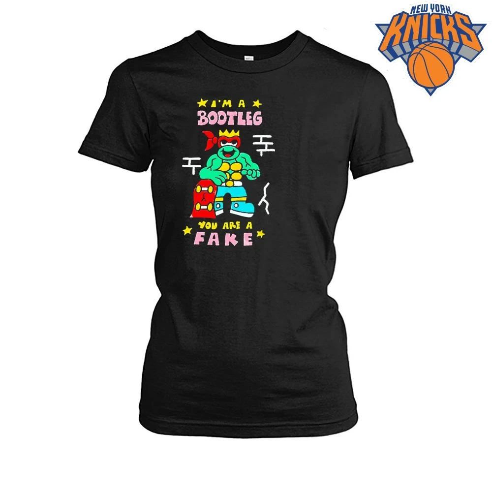 I Am A Bootleg You Are A Fake Cartoon Turtle Skateboard Shirt