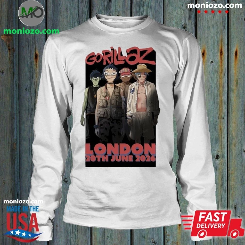 GORILLAZ Tottenham 20th June 2026 Event T-Shirt