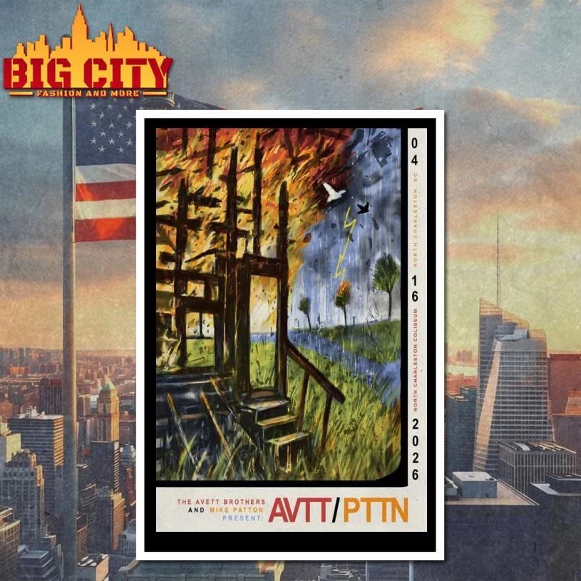 The Avett Brothers Apr 16 2026 North Charleston Coliseum in North Charleston SC Poster Shirt