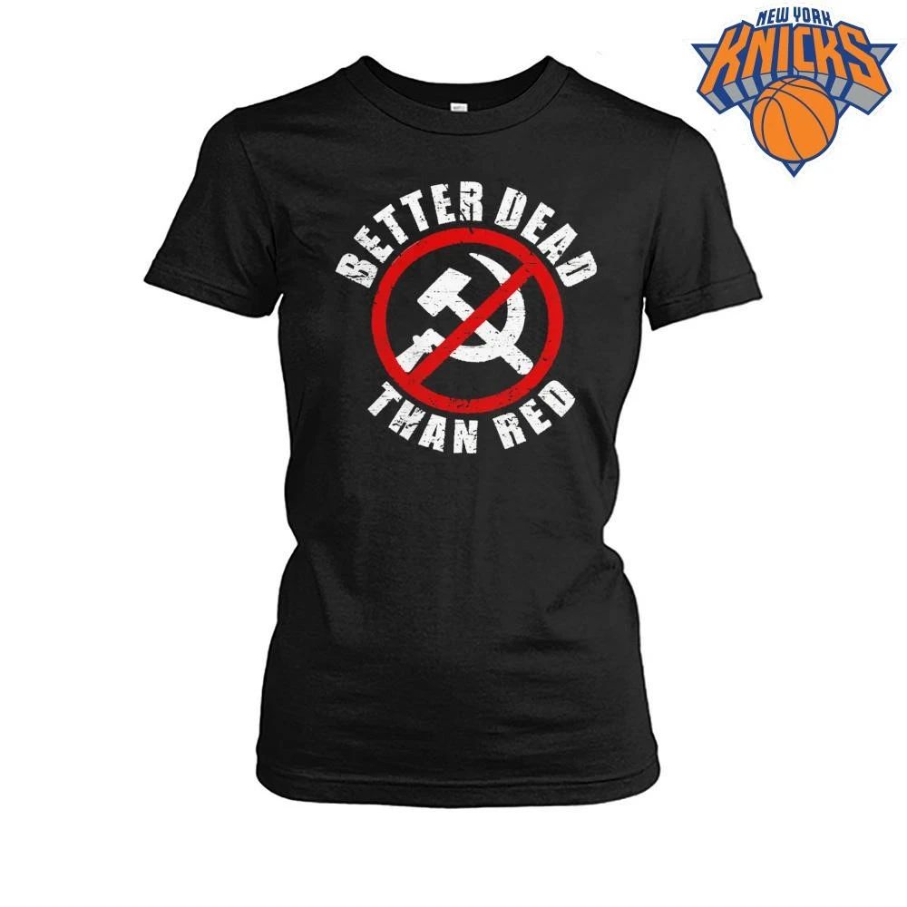 Better Dead Than Red Anti Communist Political Vintage Distressed Graphic Shirt