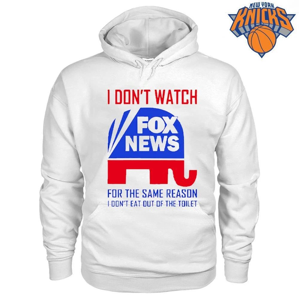 Anti Fox News Republican Elephant Toilet Funny Political Satire Shirt