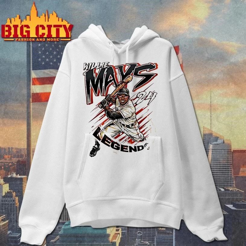 Willie Mays 24 San Francisco Giants Legend Cartoon Shirt