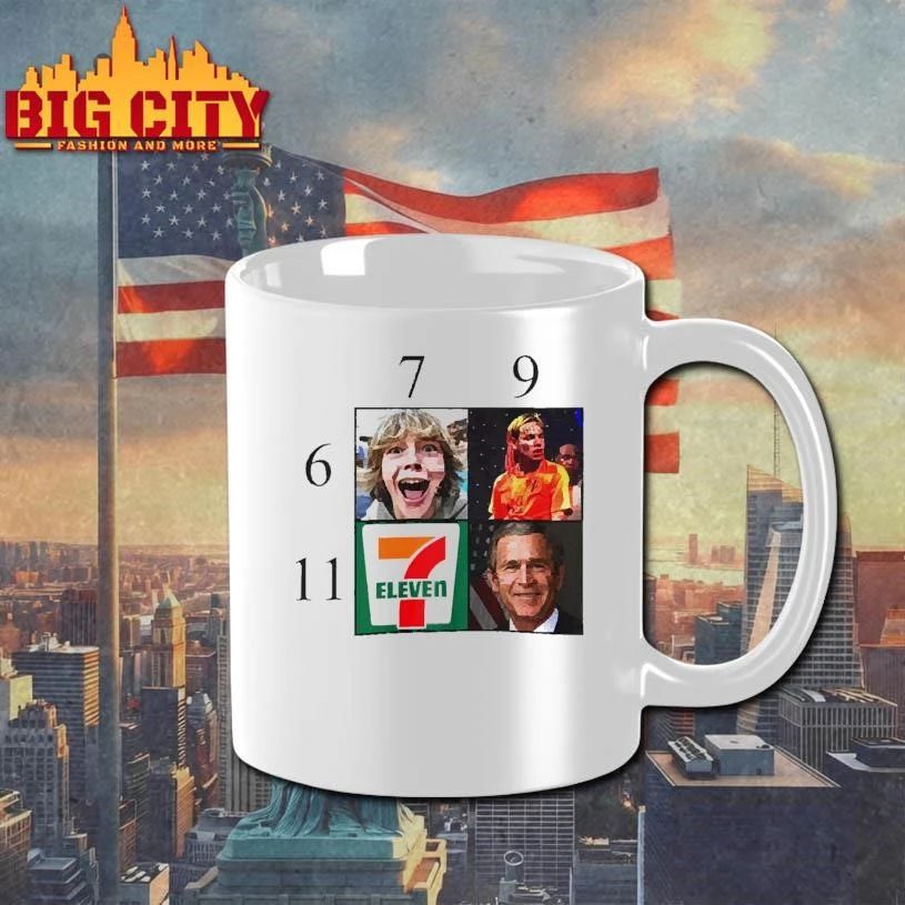 Meme Chart 6 7 9 11 Kid 6ix9ine 7 Eleven George Bush Funny shirt