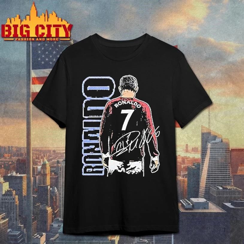Cristiano Ronaldo Autographed Signature Back View Manchester United Shirt
