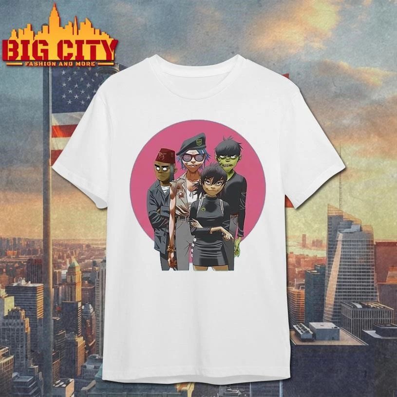 Ryan Gosling Gorillaz Group Turquoise Shirt
