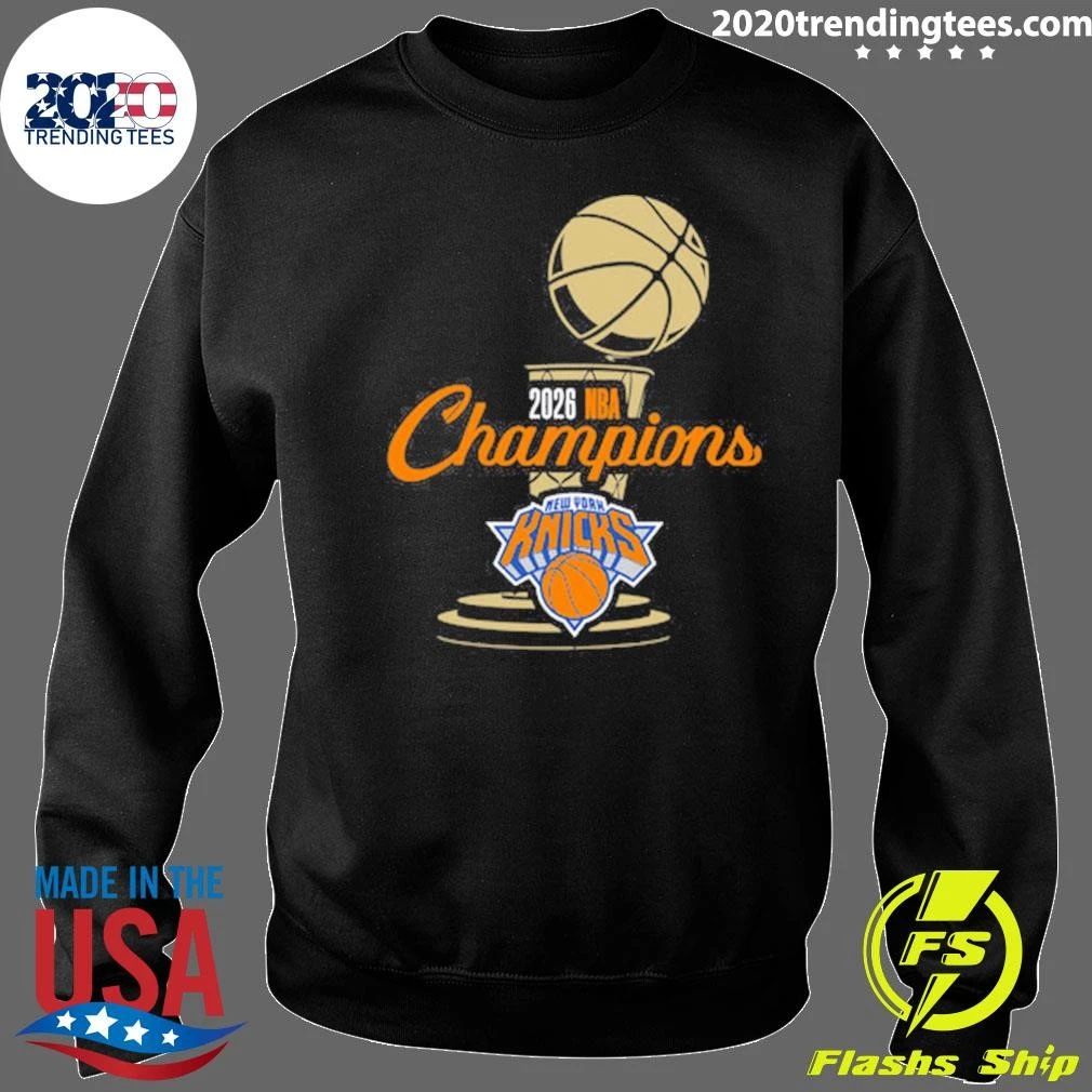 Stadium Essentials Knicks 2026 NBA Champions Trophy Urban Tee Shirt