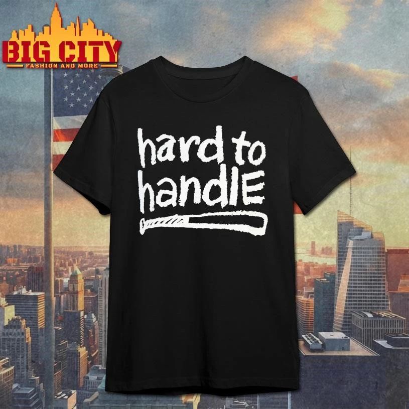 Hard To Handle Baseball Bat Distressed Vintage Style Sports Shirt