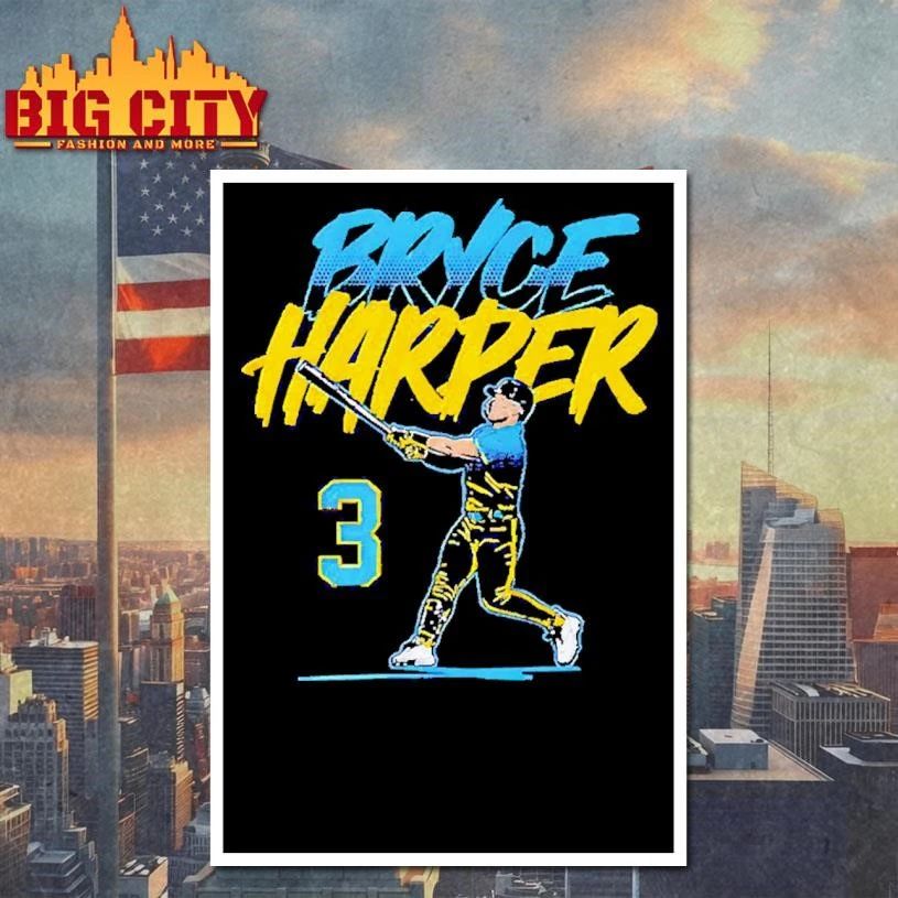 Bryce Harper Philadelphia Phillies Slugger Swing Number shirt