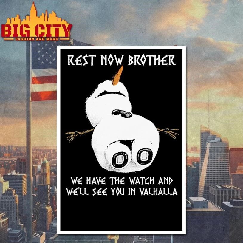 Rest Now Brother Snowman Shirt