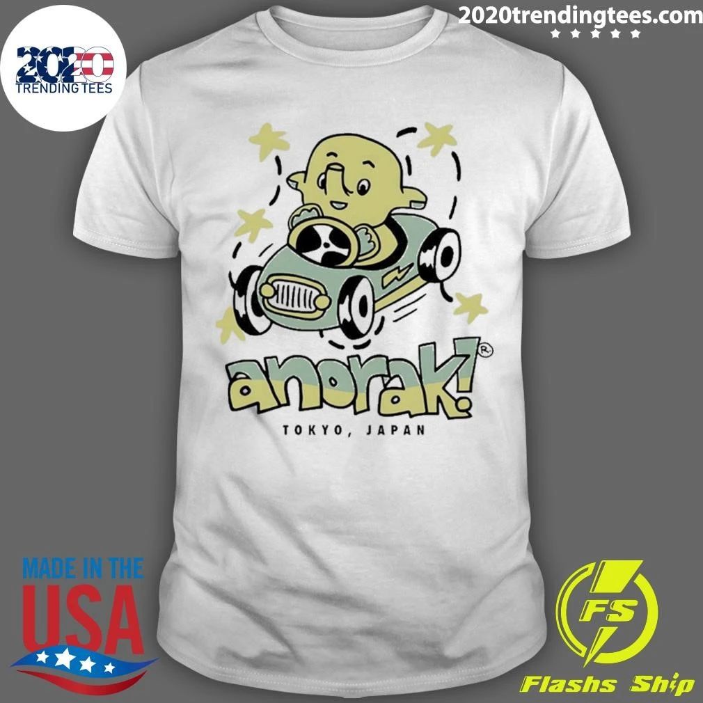 Anorak! Tokyo Japan Elephant Cartoon Shirt