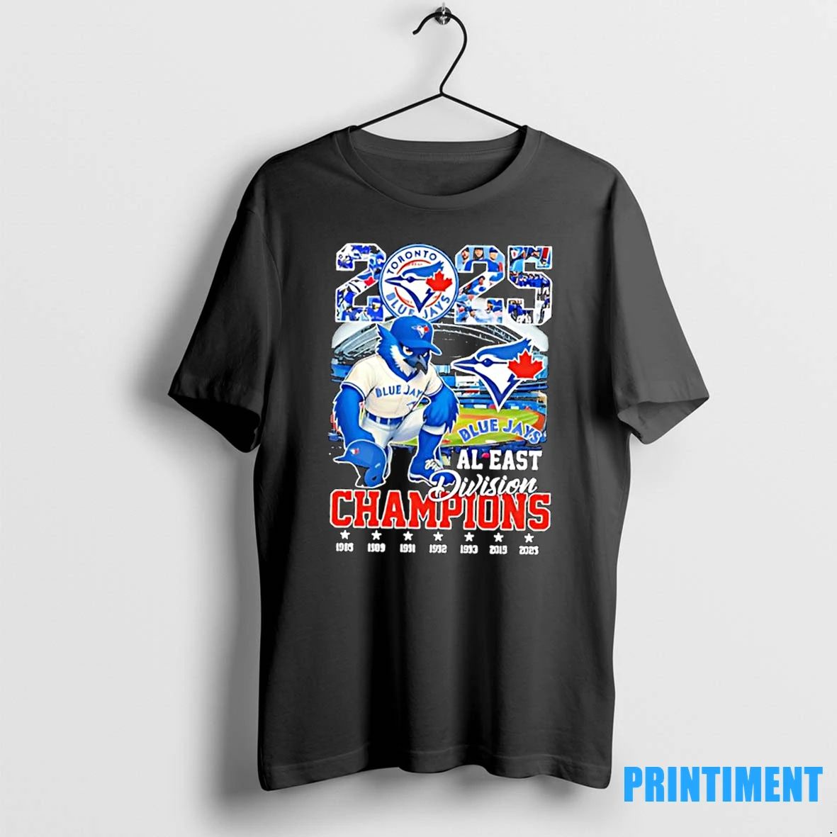 Toronto Blue Jays Al East Division Champions Mascot 2025 Logo Stadium Tshirts Sweater