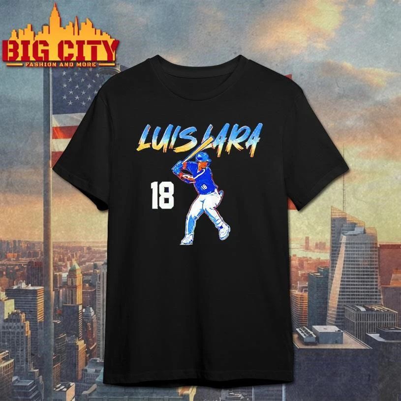 Luis Lara 18 Milwaukee Brewers Baseball Player T Shirt