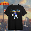 Luis Lara 18 Milwaukee Brewers Baseball Player T Shirt