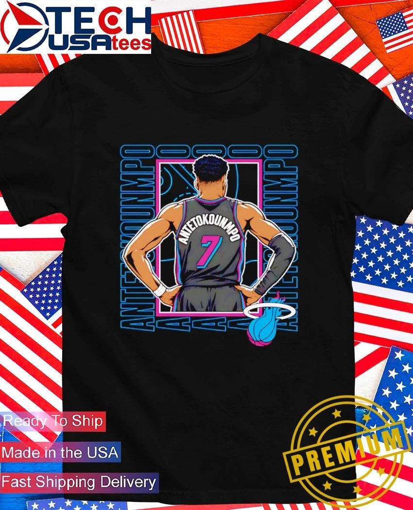 Giannis Antetokounmpo Miami Heat Vice repeat shirt