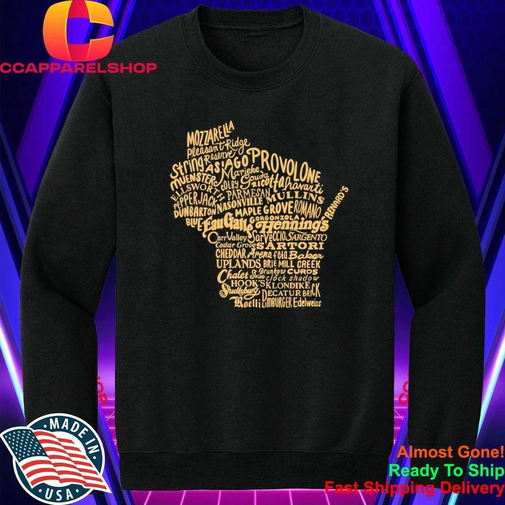 Wisconsin Cheese Map Shirt