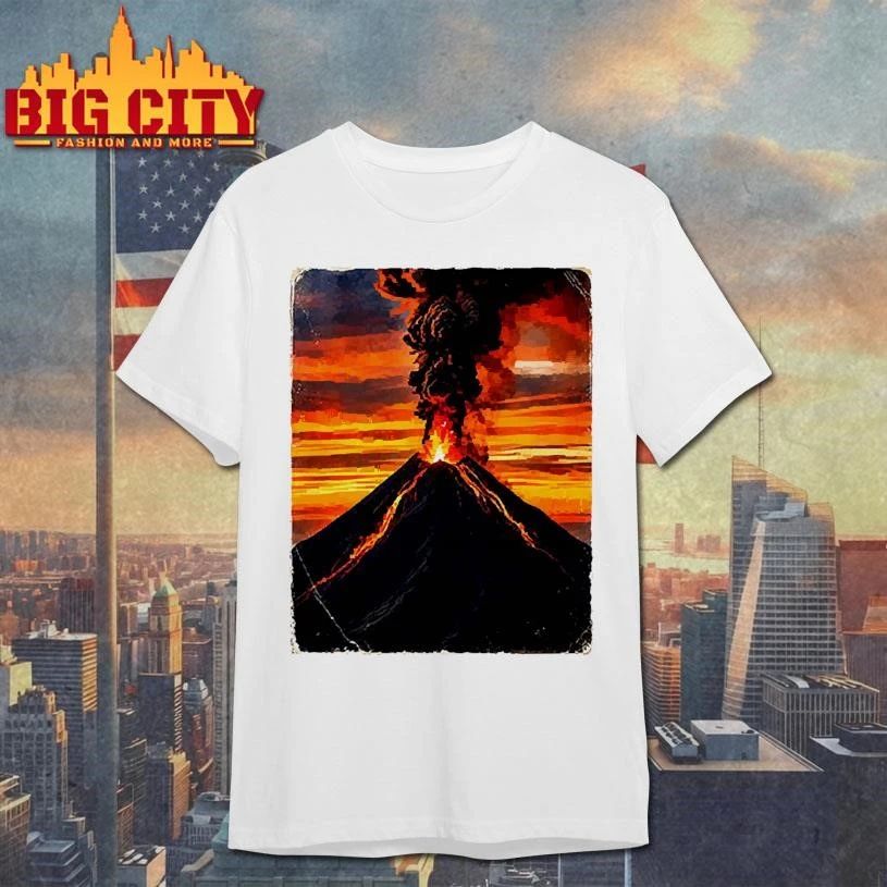 Volcanic Eruption Sunset Landscape volcano Shirt