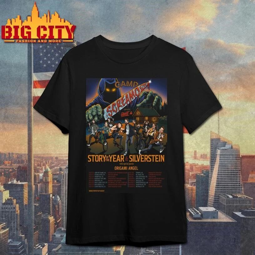 Story Of The Year And Silverstein Camp Screamo Tour 2026 Schedule Summer Tour Dates Poster Shirt