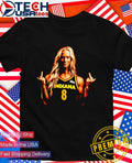 Dana White wearing Indiana Fever Sophie Cunningham middle finger shirt