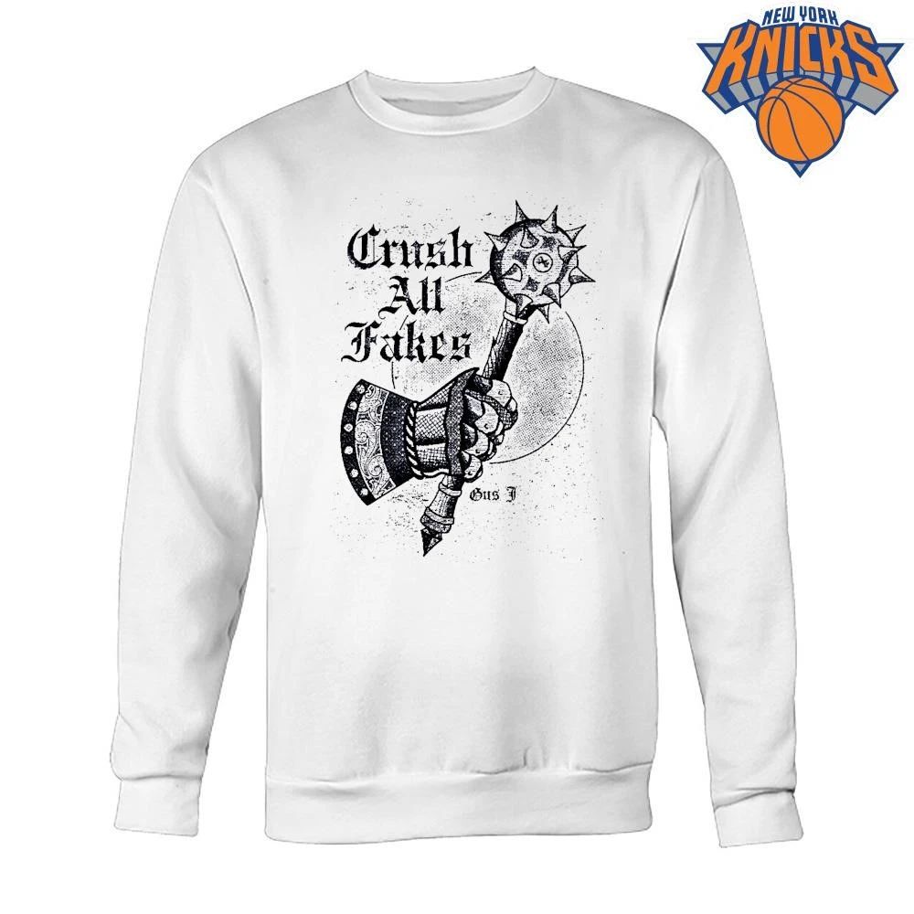 Crush All Fakes Medieval Mace Gauntlet Tattoo Art Shirt