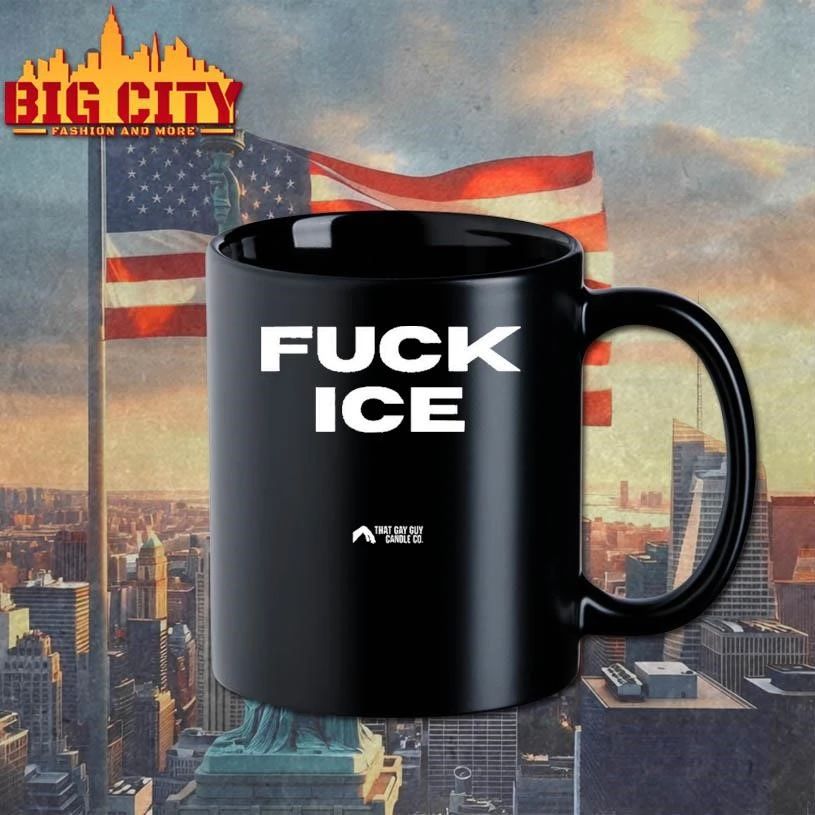 Fuck Ice That Gay Guy Candle Co Bold Minimalist Statement Shirt