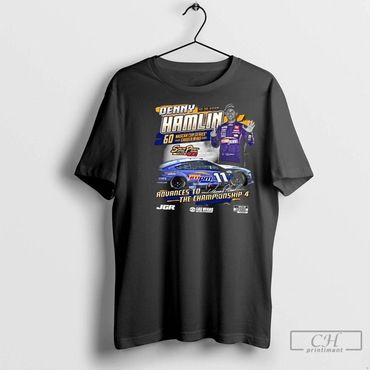 Classic Denny Hamlin Checkered Flag Sports 2025 Advances To The Championship 4 South Point 400