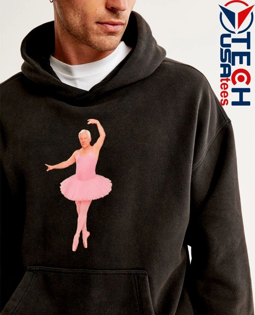 Geddy Lee wearing Pink Ballerina Alex Lifeson shirt