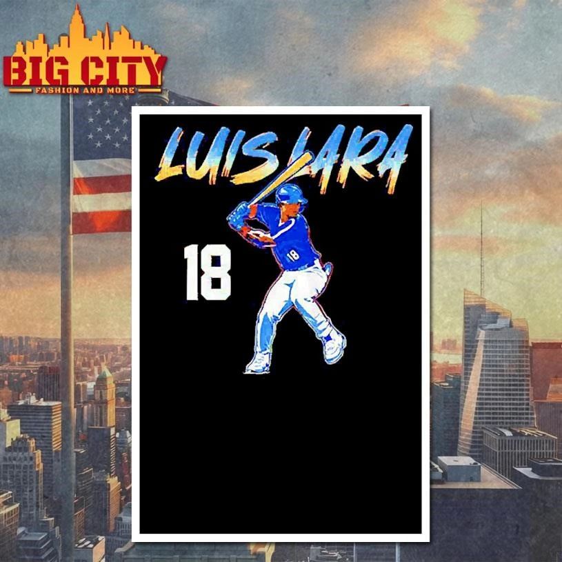 Luis Lara 18 Milwaukee Brewers Baseball Player T Shirt