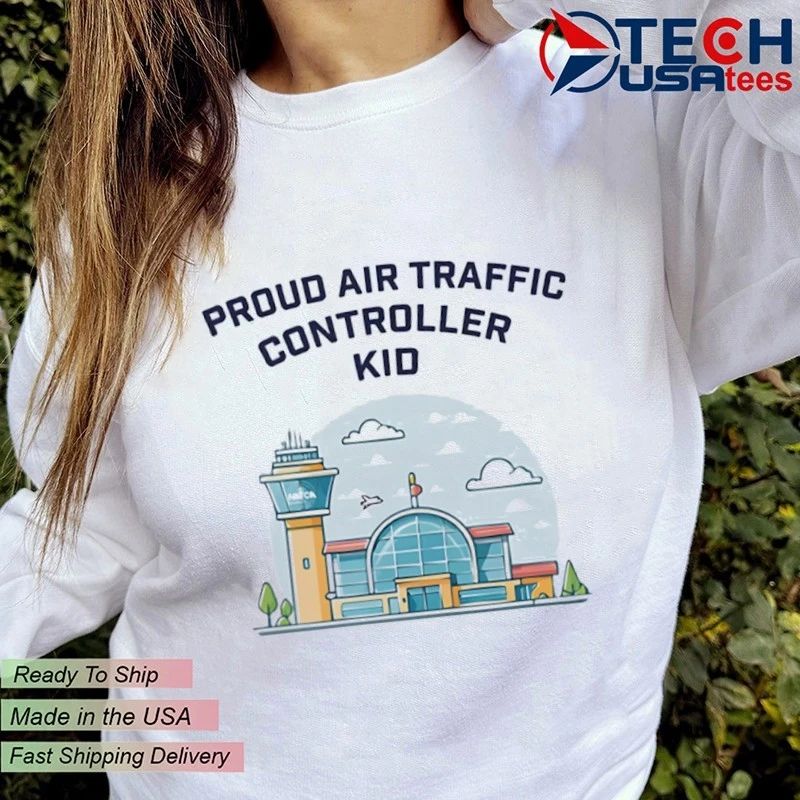 Proud air traffic controller kid shirt