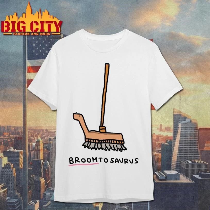 Broomtosaurus Broom Dinosaur Pun Aesthetic Cute Utility Art Shirt