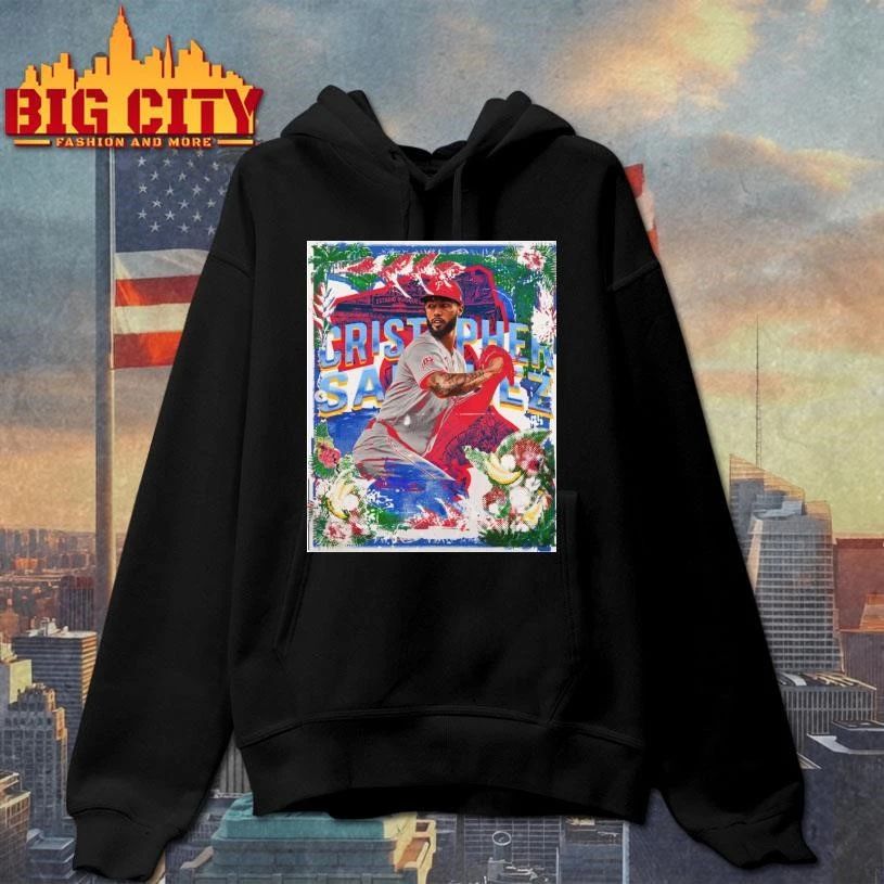Cristopher Sanchez Philadelphia Phillies Tropical Abstract Art Grunge Shirt