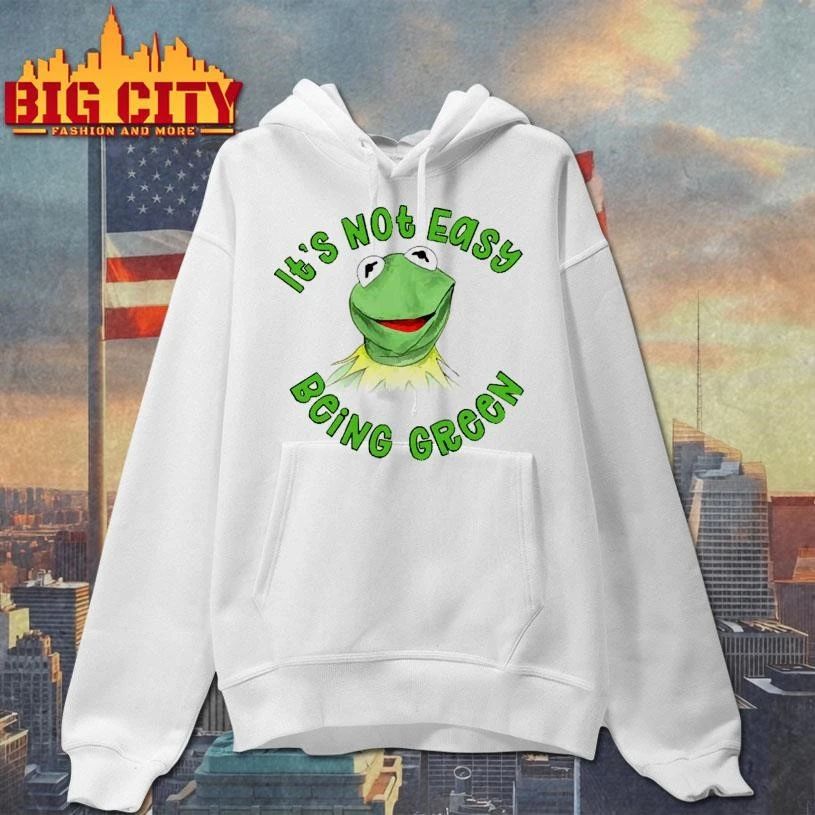 Kermit the Frog Its Not Easy Being Green Funny Meme shirt
