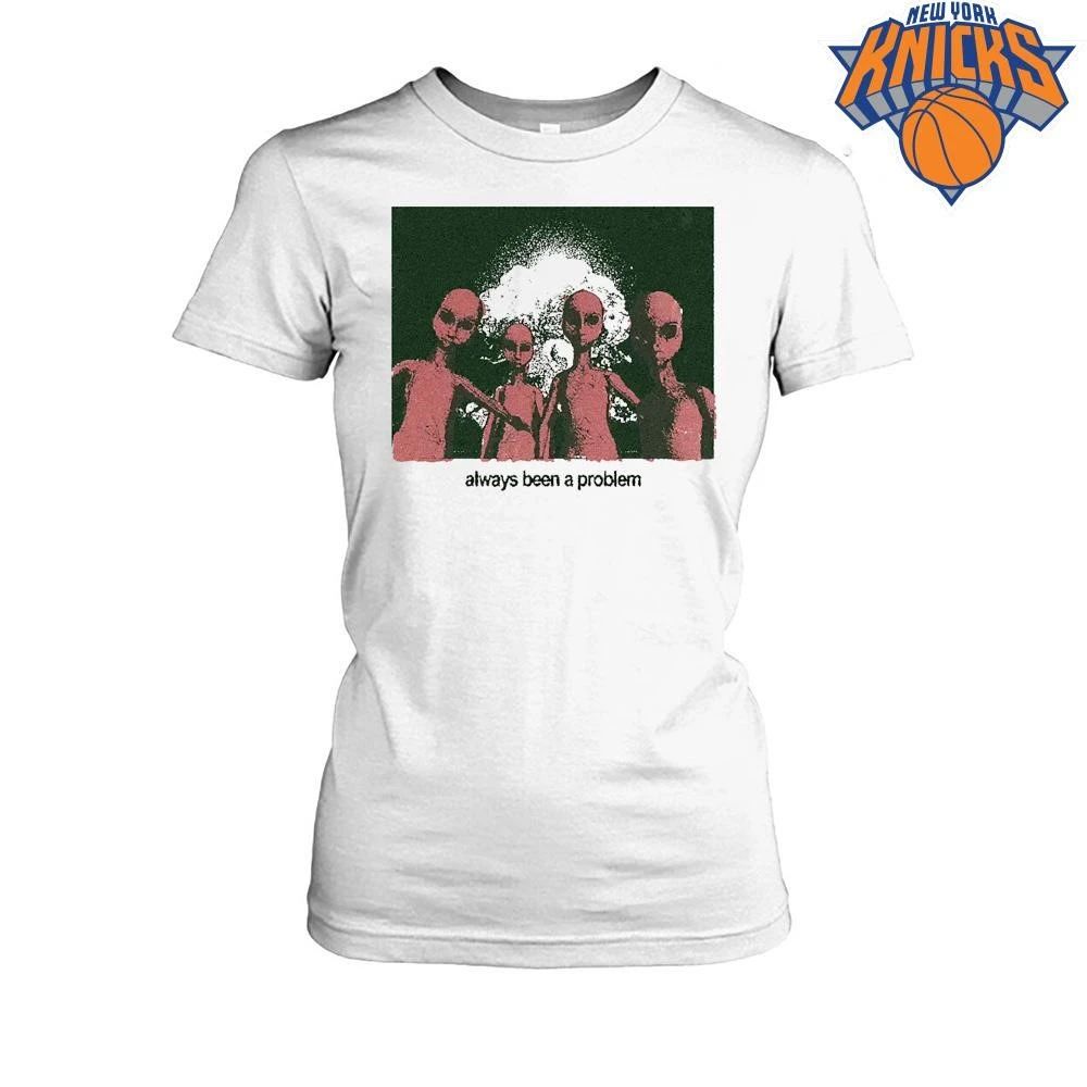 Aliens Staring In Front Of Nuclear Explosion Vintage Always Been A Problem shirt