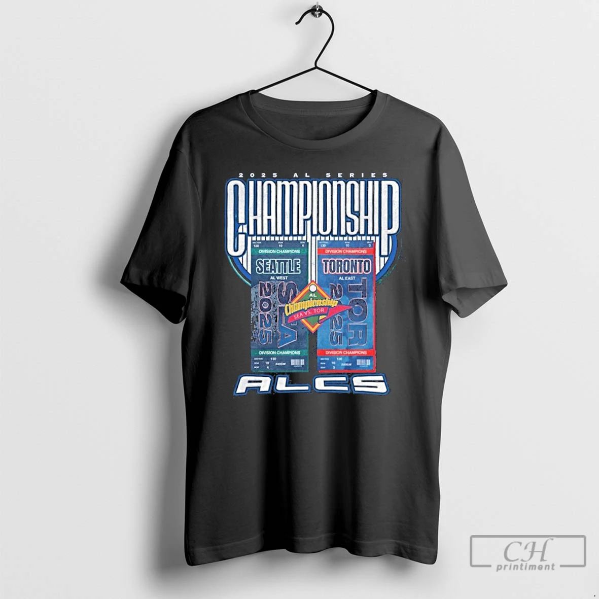 Classic 2025 Alcs Series Championship Matchup Sea Mariners Vs Tor Blue Jays T Shirts