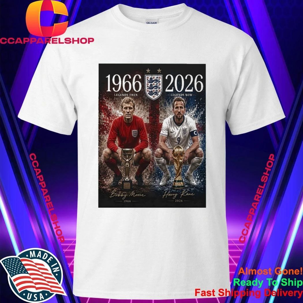 England 1966 2026 60th Anniversary Bobby Charlton Harry Kane World Cup Tribute Shirt