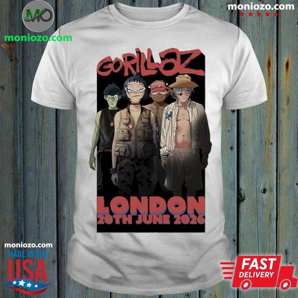 GORILLAZ Tottenham 20th June 2026 Event T-Shirt