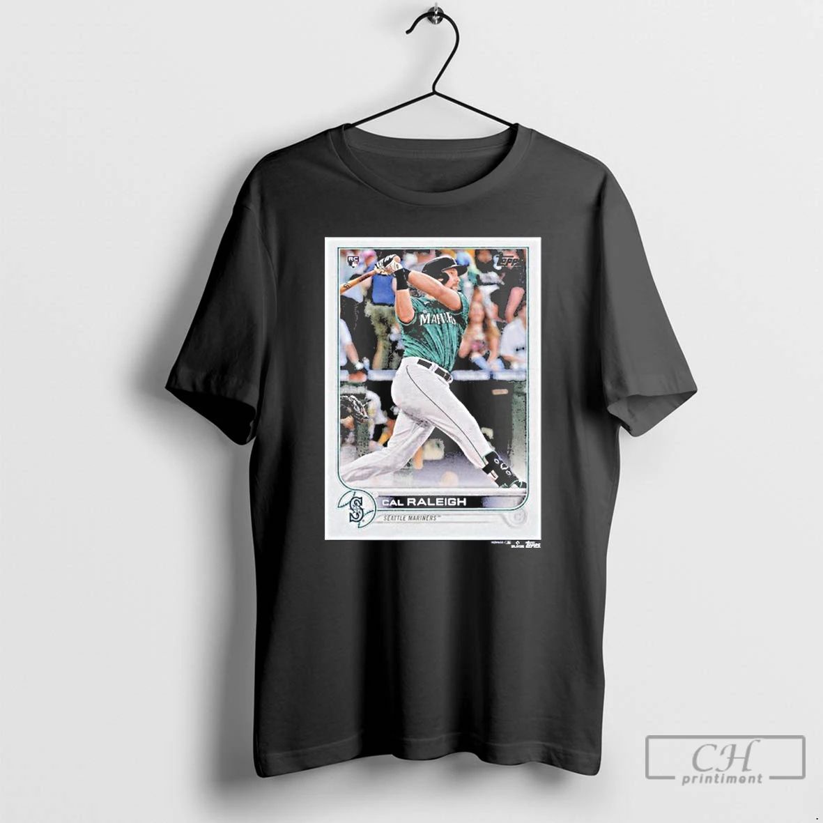 Classic 2022 Topps Baseball Cal Raleigh Mariners T Shirts