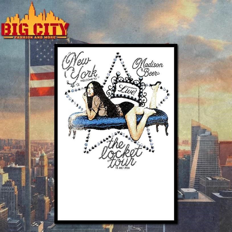 Madison Beer The Locket Tour New York 2026 Exclusive Tee On 13 July 2025 T-Shirt
