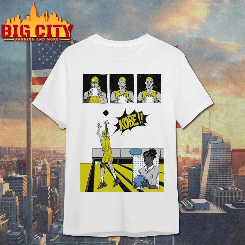 Kobe Bowling Shot Funny Basketball Meme Comic Strip shirt