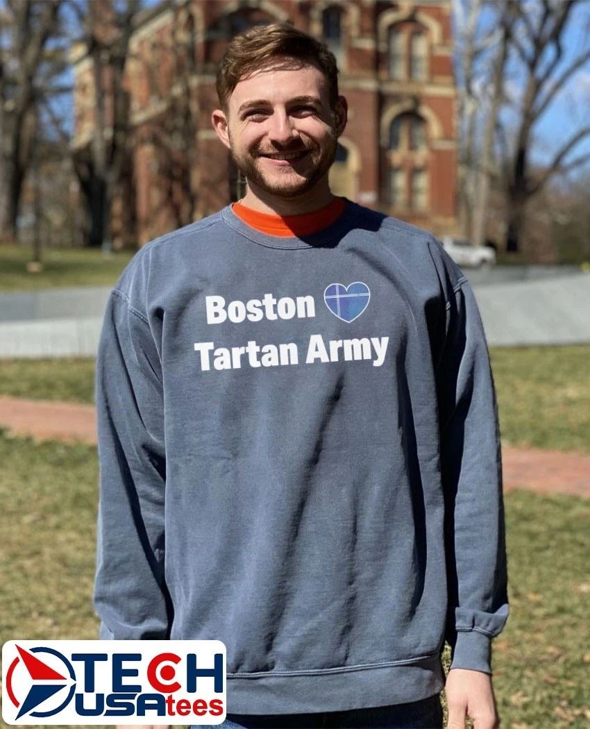 Boston love Tartan Army heart shirt