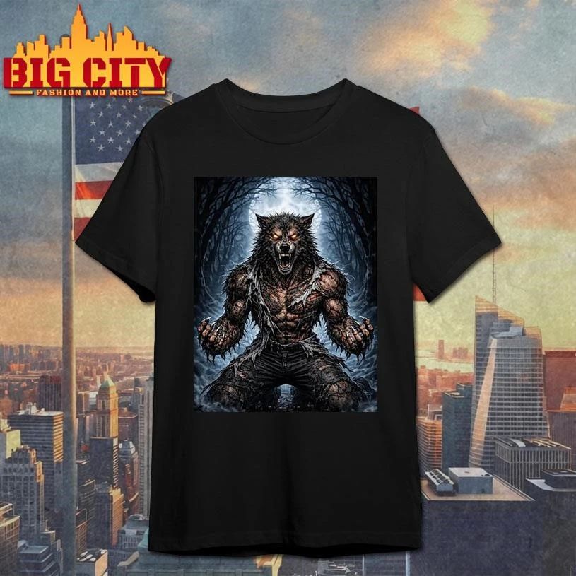 Werewolf Ripping Off Shirt Meme Graphic Shirt