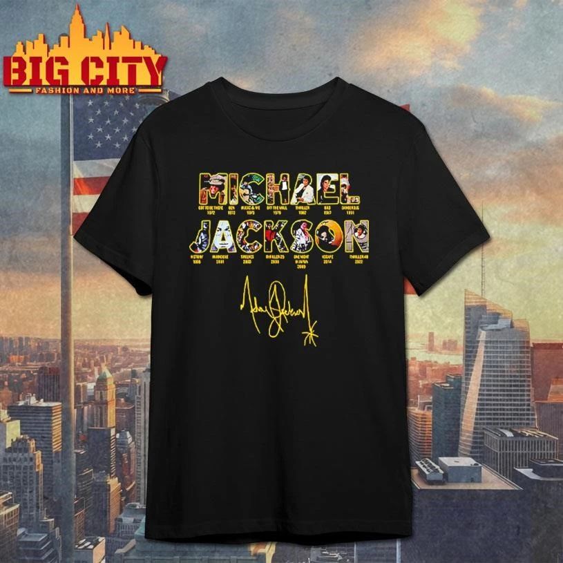 Michael Jackson 90s Retro Graphic Signature Shirt