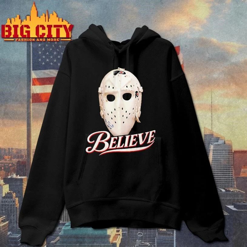 Bernie Parent Ice Hockey Mask Believe Shirt