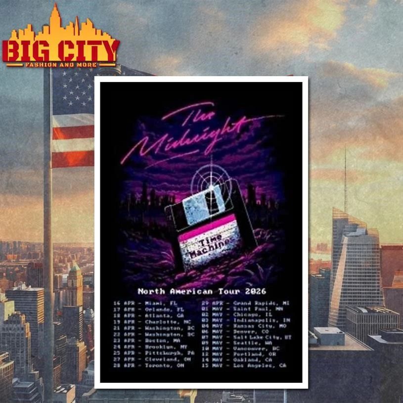 The Midnight North American Tour 2026 Shirt