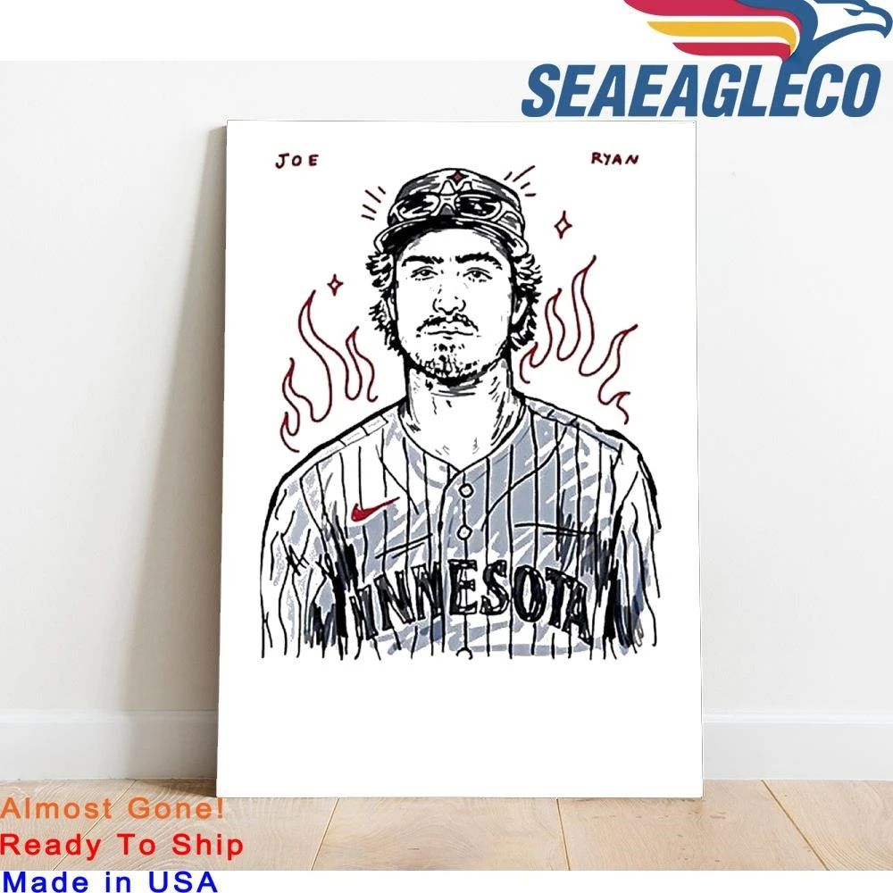 Joe Ryan Minnesota Twins Baseball Sketch Artwork Shirt