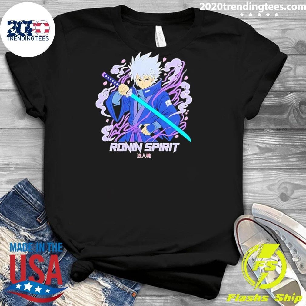 Ronin Spirit Anime Samurai Warrior Katana Shirt